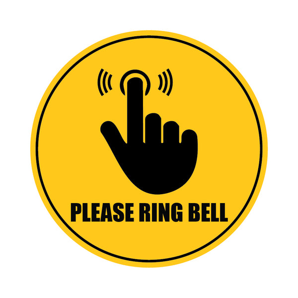 Please Ring Bell I Home I House I School I College I Wall Sticker Pack of 2 No's