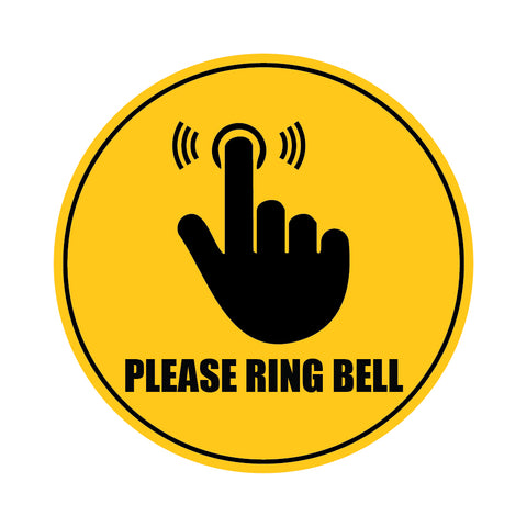 Please Ring Bell I Home I House I School I College I Wall Sticker Pack of 2 No's