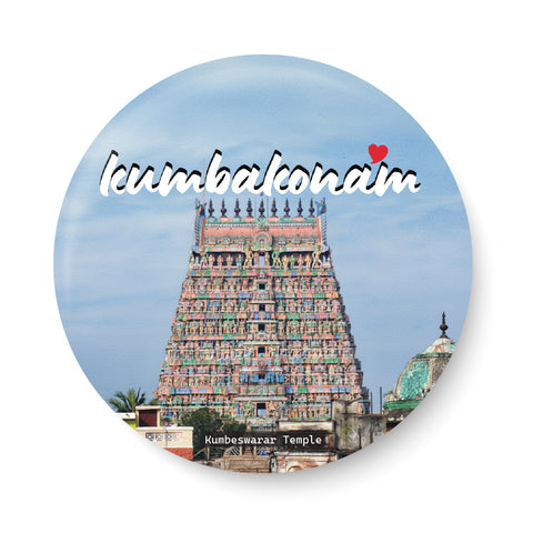 Love Kumbakonam I Kumbeswarar Temple I Thanjavur I Tamil Nadu I Spiritual I Fridge Magnet