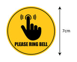 Please Ring Bell I Home I House I School I College I Wall Sticker Pack of 2 No's