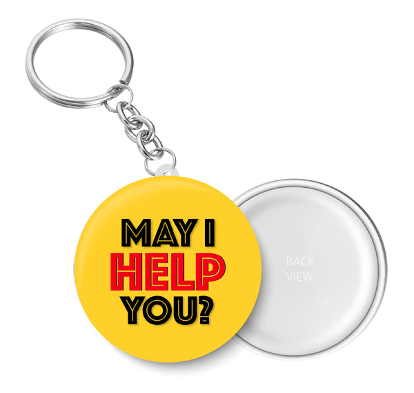 May I Help You? I Key Chain