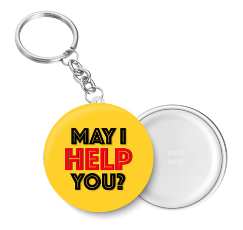 May I Help You? I Key Chain