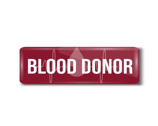 Blood Donor I Hospital I Rectangular Pin Badge