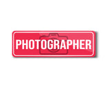 Photographer I Cinematography I Rectangular Pin Badge