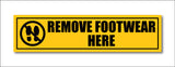 Remove Footwear here I Office I Shop I School I College I Restaurants I Hospital I Company I Wall Sticker