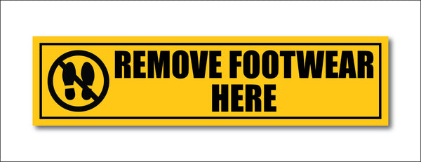 Remove Footwear here I Office I Shop I School I College I Restaurants I Hospital I Company I Wall Sticker