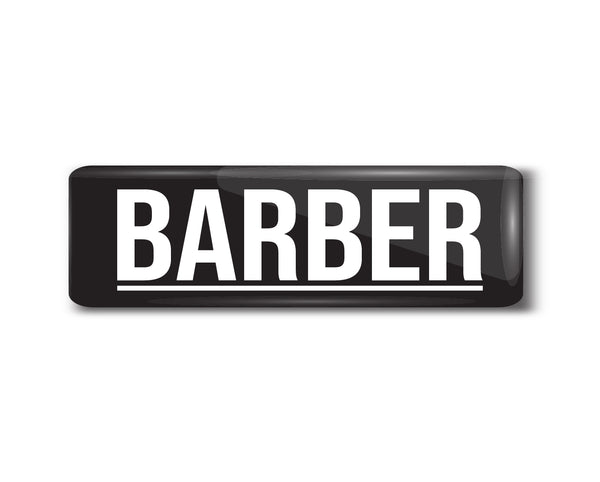 Barber I Salon I SPA I Parlour Rectangular Pin Badge