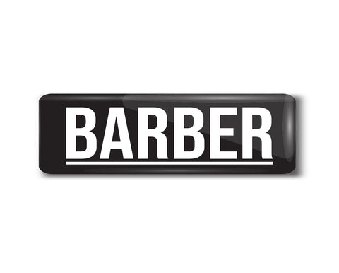 Barber I Salon I SPA I Parlour Rectangular Pin Badge