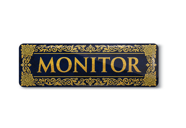 Monitor I Class Monitor I Class Leader I Class Rep I School I College I University I Rectangular Pin Badge