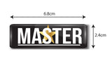 Master I School I College I Restaurant I Hotel I Rectangular Pin Badge