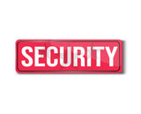 Security I School I College I Hospital I Shop I Office I Restaurant I Hotel I Rectangular Pin Badge