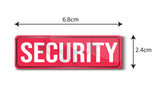Security I School I College I Hospital I Shop I Office I Restaurant I Hotel I Rectangular Pin Badge