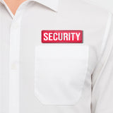Security I School I College I Hospital I Shop I Office I Restaurant I Hotel I Rectangular Pin Badge