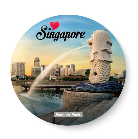 Love Singapore-Merlion Park Fridge Magnet