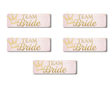 Team Bridge I Wedding I Marriage I Rectangular Pin Badge Pack of 5 No's