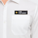 Star Performer I Employee Award Gift I Rectangular Pin Badge  Pack of 2 No's