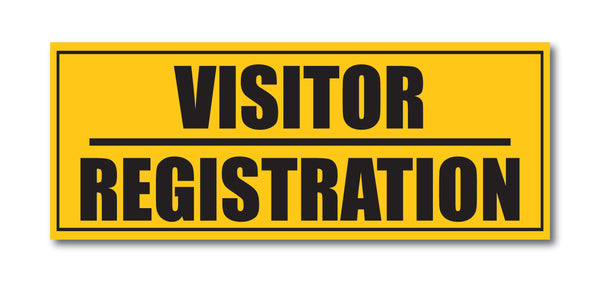 Visitor Registration I Office I Shop I School I College I Restaurants I Hospital I Company I Super Market I Wall Sticker