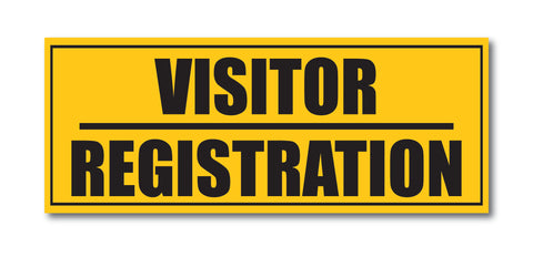 Visitor Registration I Office I Shop I School I College I Restaurants I Hospital I Company I Super Market I Wall Sticker