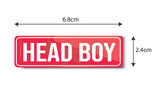 Head Boy I School I College I Rectangular Pin Badge