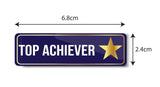 Top Achiever I School I College I University I Office I Company I Rectangular Pin Badge
