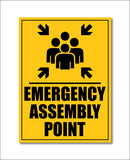Emergency Assembly Point I Office I Shop I School I College I Restaurants I Hospital I Company I Super Market I Cinema Theatre I Wall Sticker