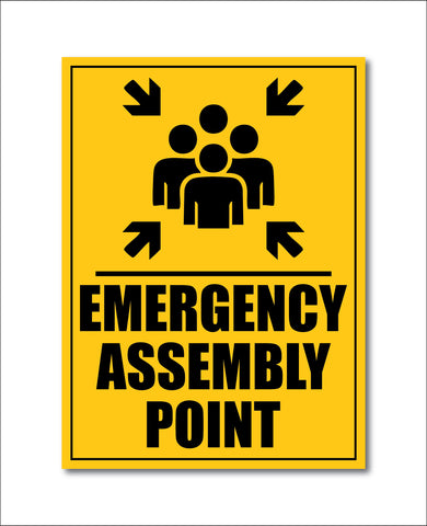 Emergency Assembly Point I Office I Shop I School I College I Restaurants I Hospital I Company I Super Market I Cinema Theatre I Wall Sticker