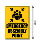 Emergency Assembly Point I Office I Shop I School I College I Restaurants I Hospital I Company I Super Market I Cinema Theatre I Wall Sticker