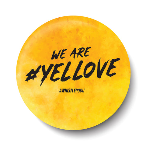 We Are Yellove I Dhoni I CSK I Farewell DHONI I Pin Badge