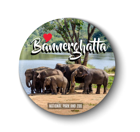 Love Bannerghatta I National Park and Zoo I Souvenir l Travel I Fridge Magnet