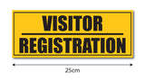 Visitor Registration I Office I Shop I School I College I Restaurants I Hospital I Company I Super Market I Wall Sticker
