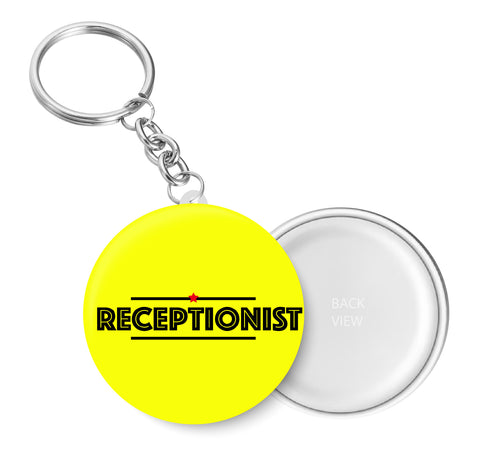 Receptionist I Office Key Chain