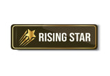 Rising Star I School I College I University I Office I Company I Rectangular Pin Badge