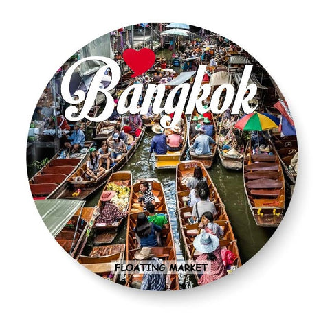 Love Bangkok I Floating Market I Thailand Diaries I Travel Memories I Fridge Magnet