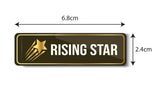 Rising Star I School I College I University I Office I Company I Rectangular Pin Badge