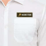 Rising Star I School I College I University I Office I Company I Rectangular Pin Badge