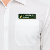 Excellence Award I Award Gift I School I College I University I Office I Company I Rectangular Pin Badge