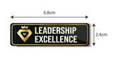 Leadership Excellence I School I College I University I Office I Company I Rectangular Pin Badge