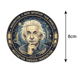 Albert Einstein I Motivation Through Innovation I Scientist I Car Window Sticker