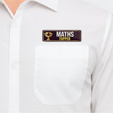 Maths Topper I School I College I University I Rectangular Pin Badge