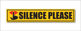 Silence Please I Office I Shop I School I College I Restaurants I Hospital I Company I Wall Sticker