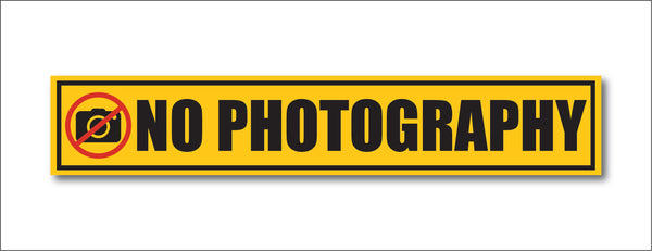No Photography I Office I Shop I School I Temple I College I Hospital I Company I Wall Sticker