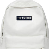 Treasurer I School I College I University I Office I Company I Rectangular Pin Badge