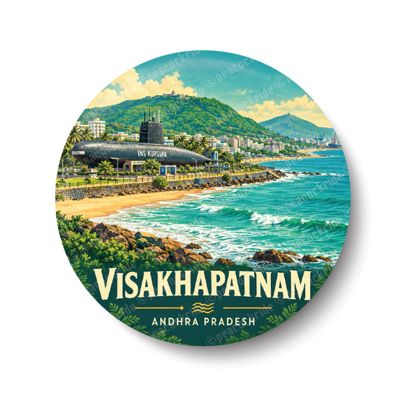 Love Visakhapatnam I INS Kurusura Submarine Museum I Andhra Pradesh I Souvenir I Travel Memories I Fridge Magnet