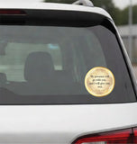 My Presence Will Go With You I Exodus 33:14 I Jesus Christ I Bible Quote I Car Window Sticker