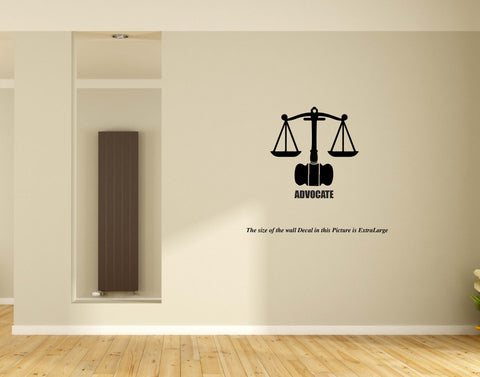 The Court I Advocate I Lawyer I Wall Decal