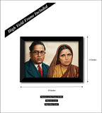 Bhimrao Ambedkar Ramabai I Bhimji Ramai I  Wall Poster / Frames