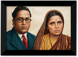 Bhimrao Ambedkar Ramabai I Bhimji Ramai I  Wall Poster / Frames