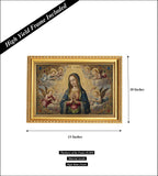 Ave Maria | Holy Mother | Jesus Christ | Catholic Prayer | Divine Christian Art Print I Wall Poster / Frames