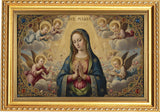 Ave Maria | Holy Mother | Jesus Christ | Catholic Prayer | Divine Christian Art Print I Wall Poster / Frames