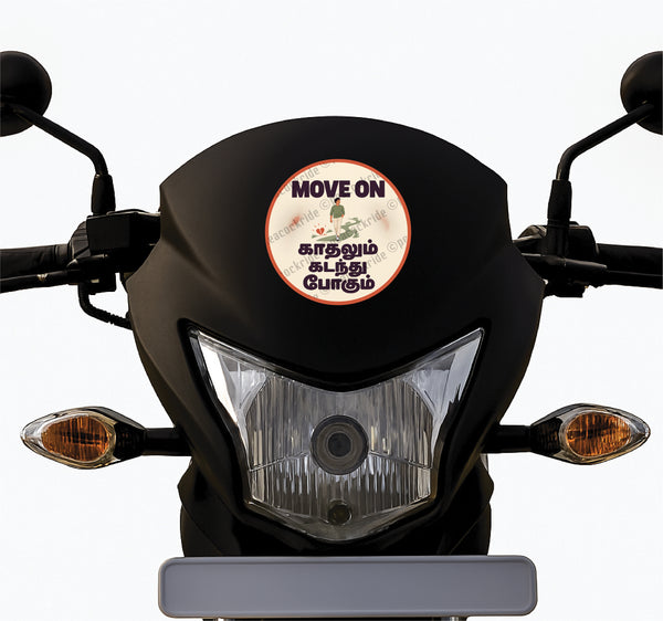 Move On I Kadhalum Kadandhu Pogum I Romantic Relationship I Tamil Love Lovers Breakup I Bike Sticker